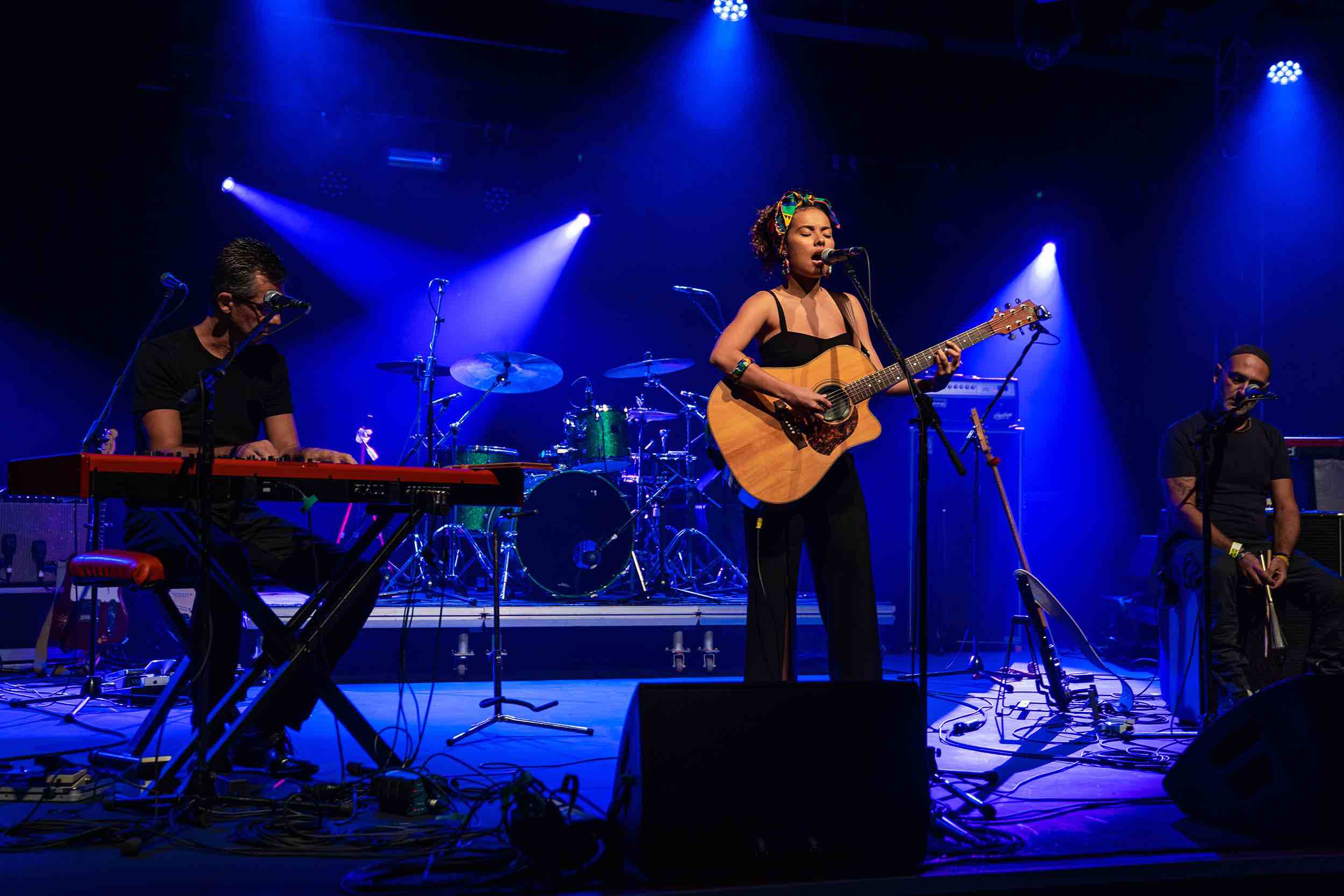 Sam Clark Kaweyova support act for Aloe Blacc at The Tanks Arts Centre, Cairns